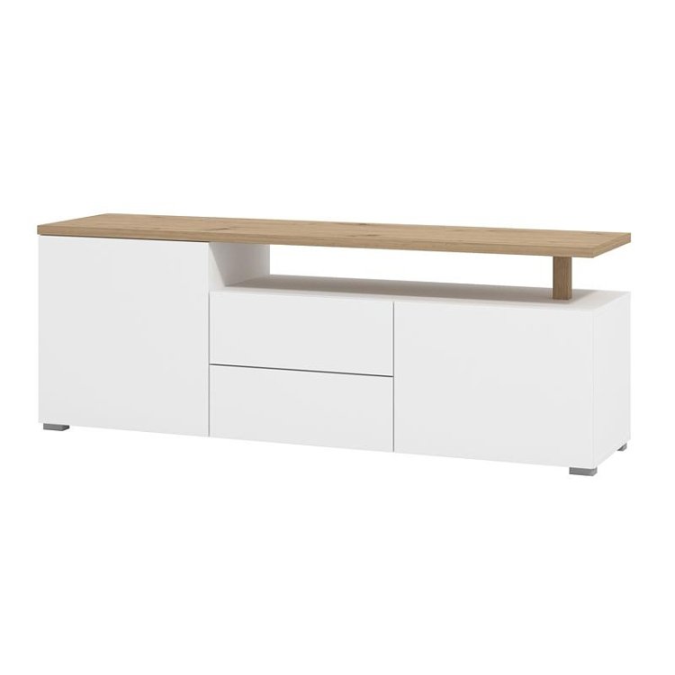 ΕΠΙΠΛΟ ΤΗΛΕΟΡΑΣΗΣ ATERNO 154 3K2F2V ΛΕΥΚΟ-ARTISAN OAK-ARTISAN OAK FOIL ΧΡΩΜΑ 154x40x56εκ 11014197