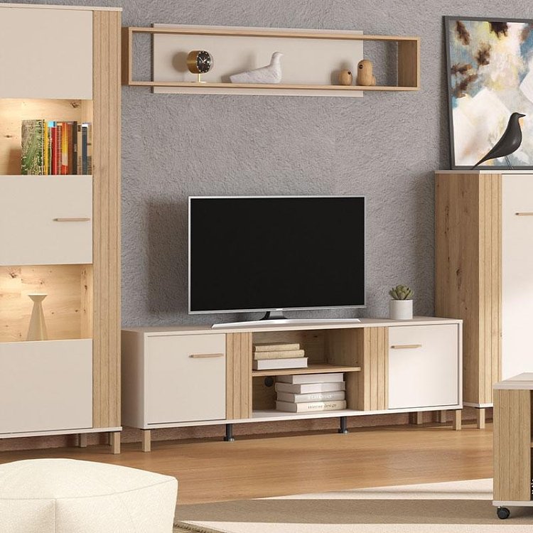 ΕΠΙΠΛΟ ΤΗΛΕΟΡΑΣΗΣ BELFORT 3K2V CASHMERE-ARTISAN OAK 164x40x52εκ o.r.s 11013022