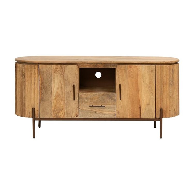 ΕΠΙΠΛΟ ΤΗΛΕΟΡΑΣΗΣ Fylliana Bhopal GOLDEN BROWNΧΡΩΜΑ 135x40x60εκ 938-223-002