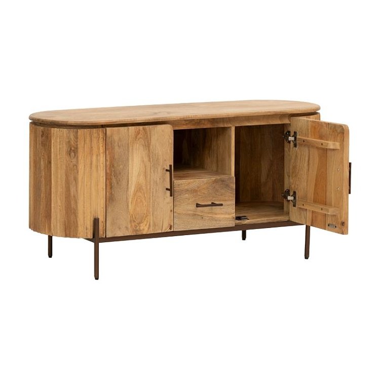 ΕΠΙΠΛΟ ΤΗΛΕΟΡΑΣΗΣ Fylliana Bhopal GOLDEN BROWNΧΡΩΜΑ 135x40x60εκ 938-223-002