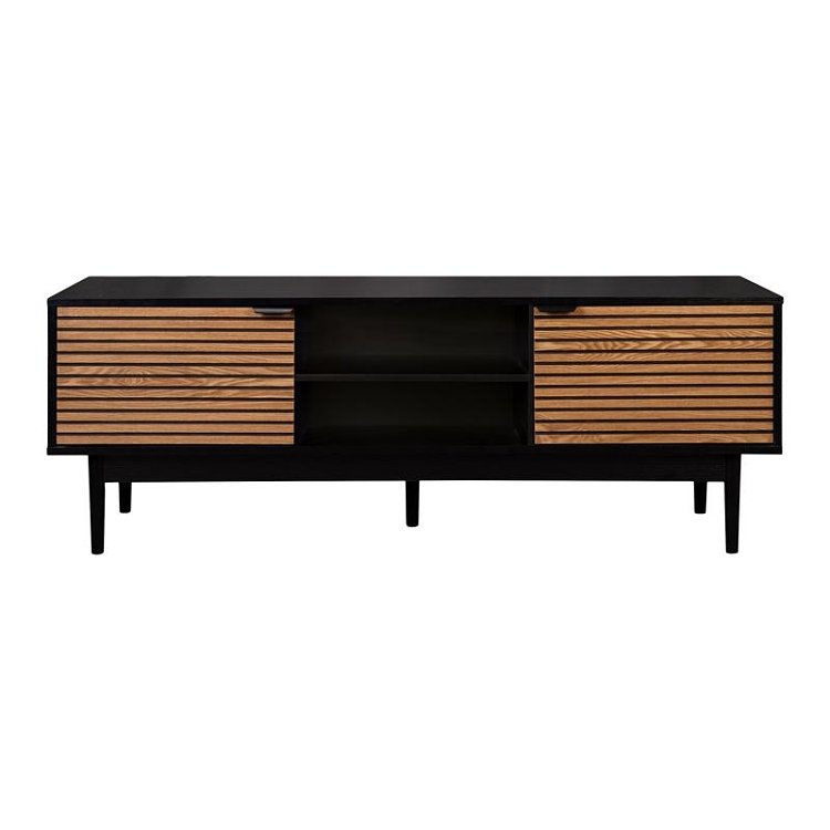 ΕΠΙΠΛΟ ΤΗΛΕΟΡΑΣΗΣ Fylliana Brooklyn Μαυρο-Φυσικό 140x40x50εκ 271-124-073