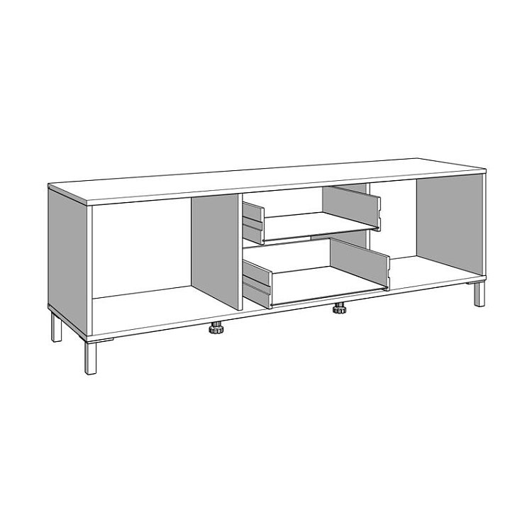 ΕΠΙΠΛΟ ΤΗΛΕΟΡΑΣΗΣ LAVAL 157 3K2F2V ARTISAN ΟΑΚ/ΜΑΥΡΟ 157x40x52εκ 11014527