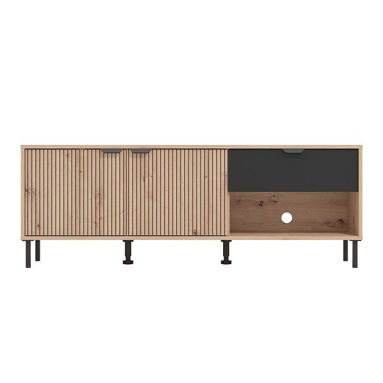 ΕΠΙΠΛΟ ΤΗΛΕΟΡΑΣΗΣ MAYENNE 150 3K1F2V ARTISAN OAK-ΜΑΥΡΟ MAT 151x40x55εκ 11013360