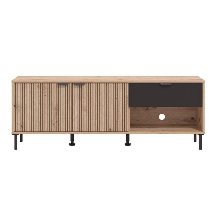 ΕΠΙΠΛΟ ΤΗΛΕΟΡΑΣΗΣ MAYENNE 150 3K1F2V ARTISAN OAK-ΜΑΥΡΟ MAT 151x40x55εκ 11013360