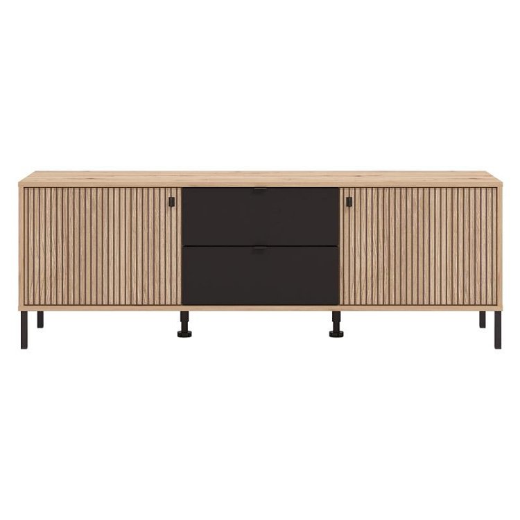 ΕΠΙΠΛΟ ΤΗΛΕΟΡΑΣΗΣ MAYENNE 157 3K2F2V ARTISAN OAK-ΜΑΥΡΟ MAT 157x40x55εκ 11013375