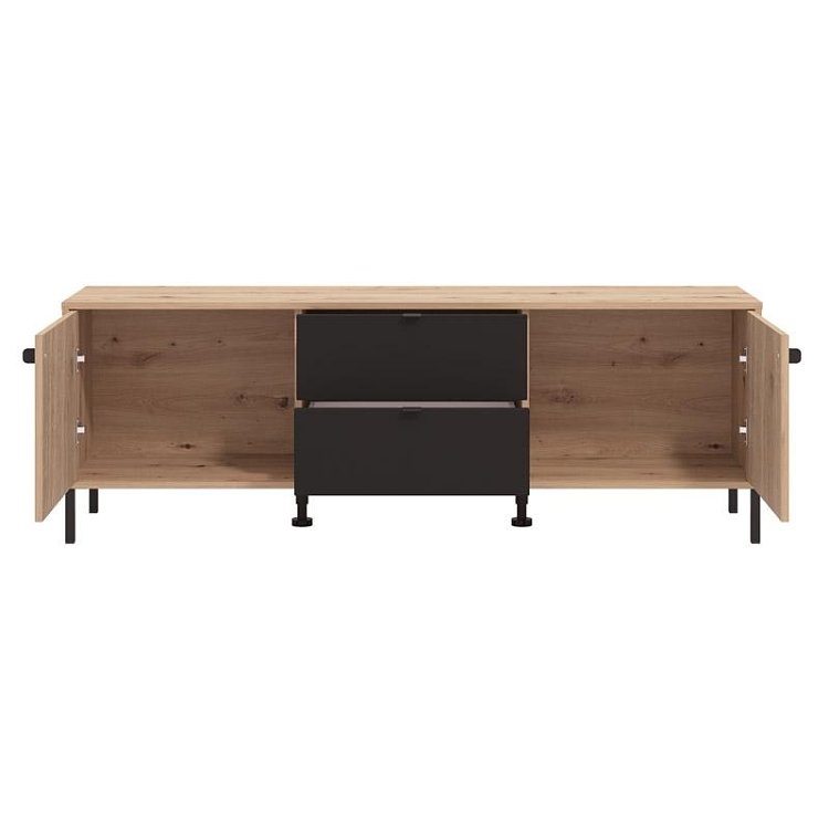 ΕΠΙΠΛΟ ΤΗΛΕΟΡΑΣΗΣ MAYENNE 157 3K2F2V ARTISAN OAK-ΜΑΥΡΟ MAT 157x40x55εκ 11013375