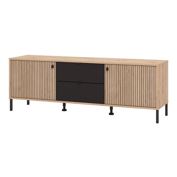 ΕΠΙΠΛΟ ΤΗΛΕΟΡΑΣΗΣ MAYENNE 157 3K2F2V ARTISAN OAK-ΜΑΥΡΟ MAT 157x40x55εκ 11013375
