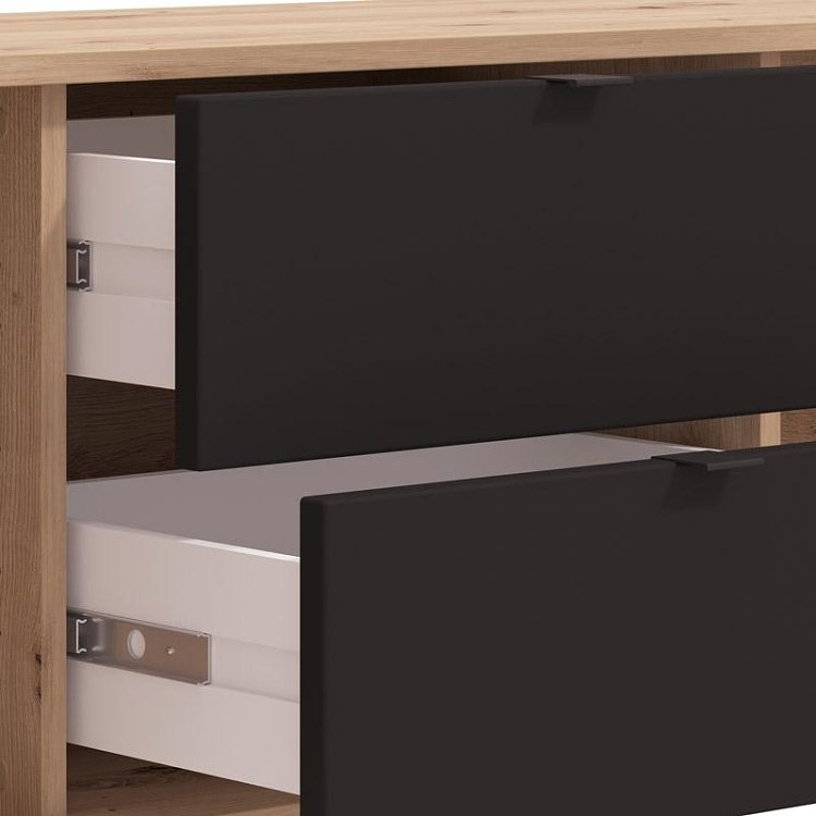 ΕΠΙΠΛΟ ΤΗΛΕΟΡΑΣΗΣ MAYENNE 157 3K2F2V ARTISAN OAK-ΜΑΥΡΟ MAT 157x40x55εκ 11013375