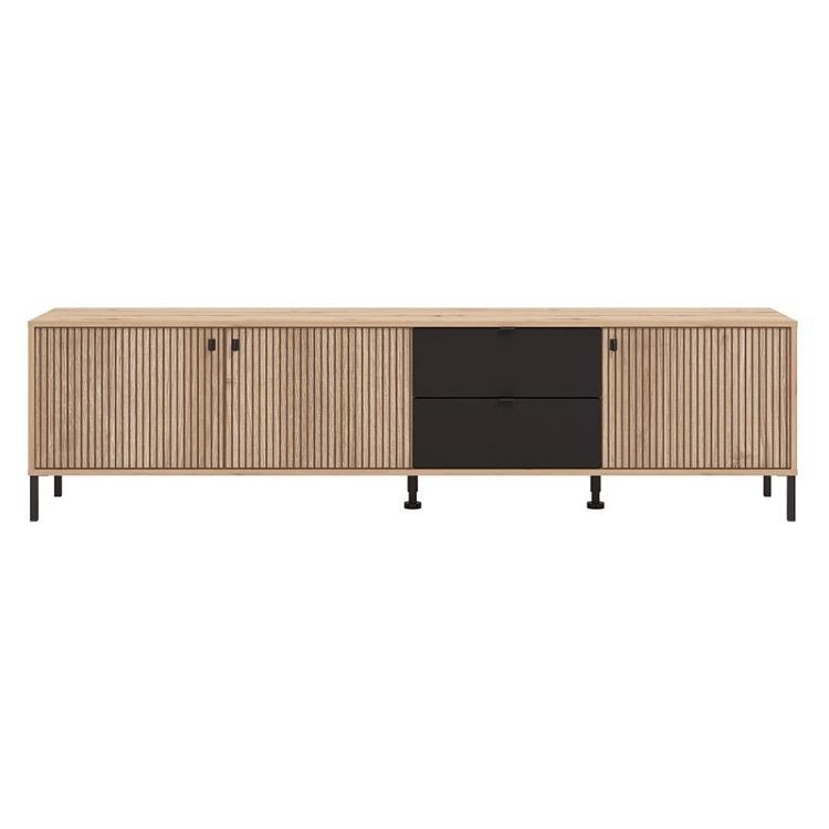 ΕΠΙΠΛΟ ΤΗΛΕΟΡΑΣΗΣ MAYENNE 208 4K2F3V ARTISAN OAK-ΜΑΥΡΟ MAT 208x40x55εκ 11013376