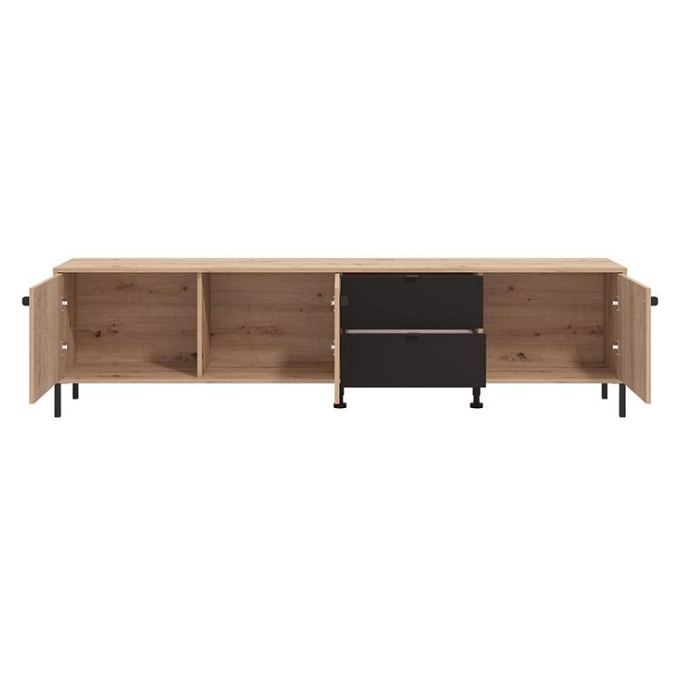 ΕΠΙΠΛΟ ΤΗΛΕΟΡΑΣΗΣ MAYENNE 208 4K2F3V ARTISAN OAK-ΜΑΥΡΟ MAT 208x40x55εκ 11013376