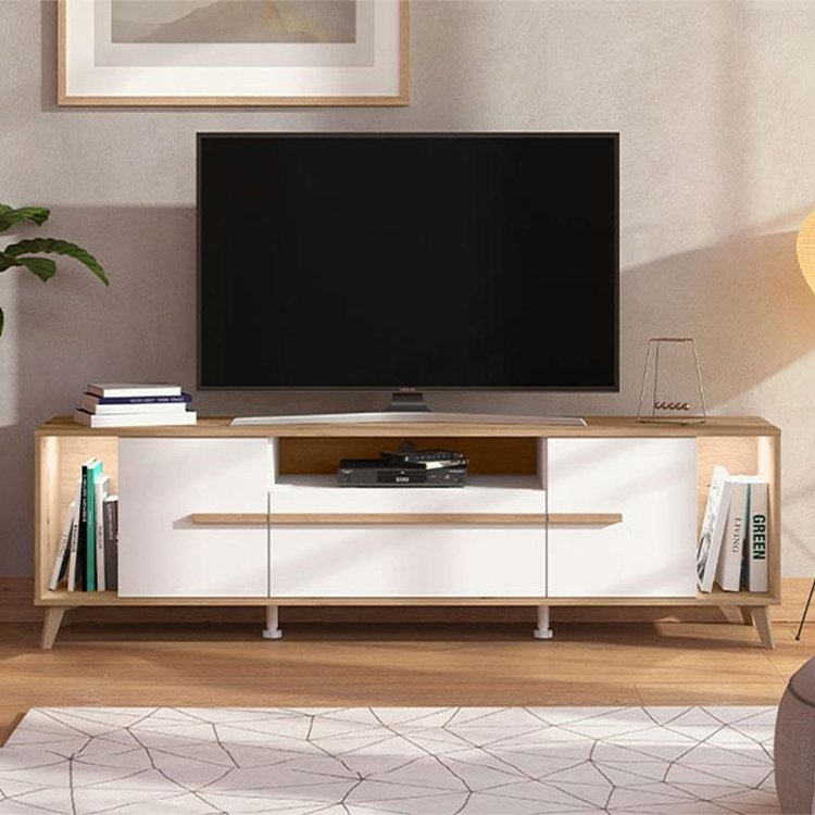 ΕΠΙΠΛΟ ΤΗΛΕΟΡΑΣΗΣ ORLEANS ARTISAN OAK-ΛΕΥΚΟ-ARTISAN OAK FOIL 189x40x52εκ 11013346