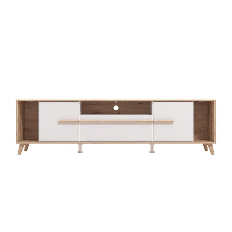ΕΠΙΠΛΟ ΤΗΛΕΟΡΑΣΗΣ ORLEANS ARTISAN OAK-ΛΕΥΚΟ-ARTISAN OAK FOIL 189x40x52εκ 11013346