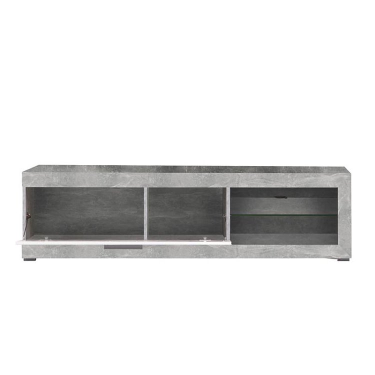 ΕΠΙΠΛΟ ΤΗΛΕΟΡΑΣΗΣ REMO ΓΚΡΙ CONCRETE / ΛΕΥΚΗ ΛΑΚΑ 162x41x43εκ 11008818