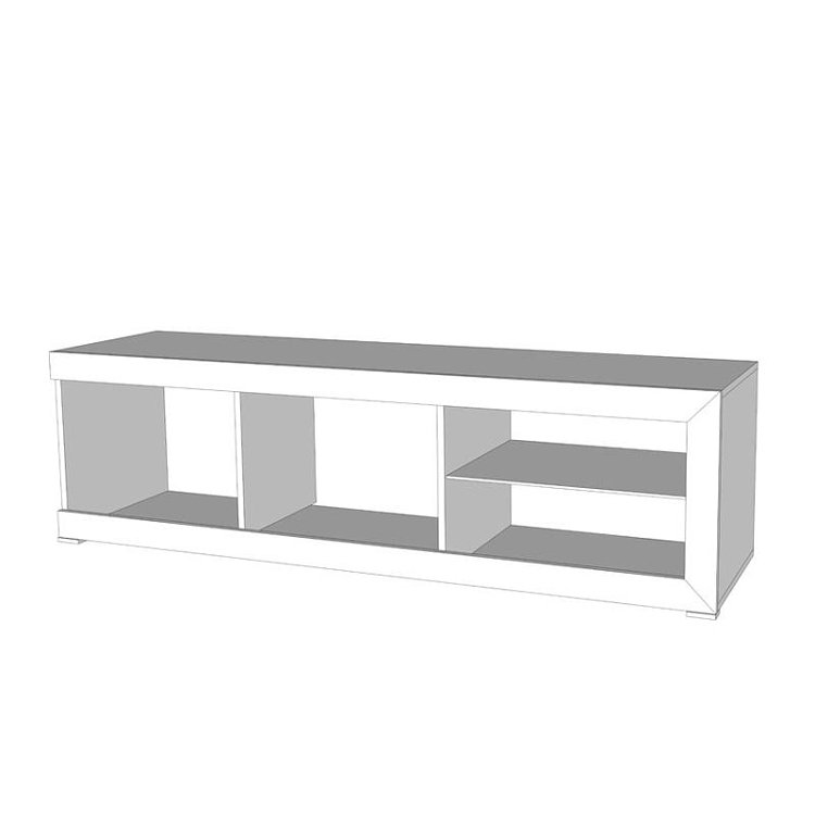 ΕΠΙΠΛΟ ΤΗΛΕΟΡΑΣΗΣ REMO ΓΚΡΙ CONCRETE / ΛΕΥΚΗ ΛΑΚΑ 162x41x43εκ 11008818