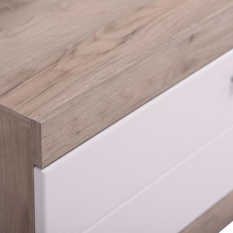 ΕΠΙΠΛΟ ΤΗΛΕΟΡΑΣΗΣ REMO GREY OAK / ΛΕΥΚΗ ΛΑΚΑ 162x41x43εκ 11008810