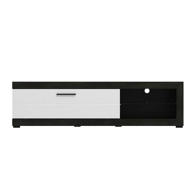 ΕΠΙΠΛΟ ΤΗΛΕΟΡΑΣΗΣ REMO ΜΑΥΡΟ / ΛΕΥΚΟ HIGH GLOSS FOIL 162x42x44εκ 11013494