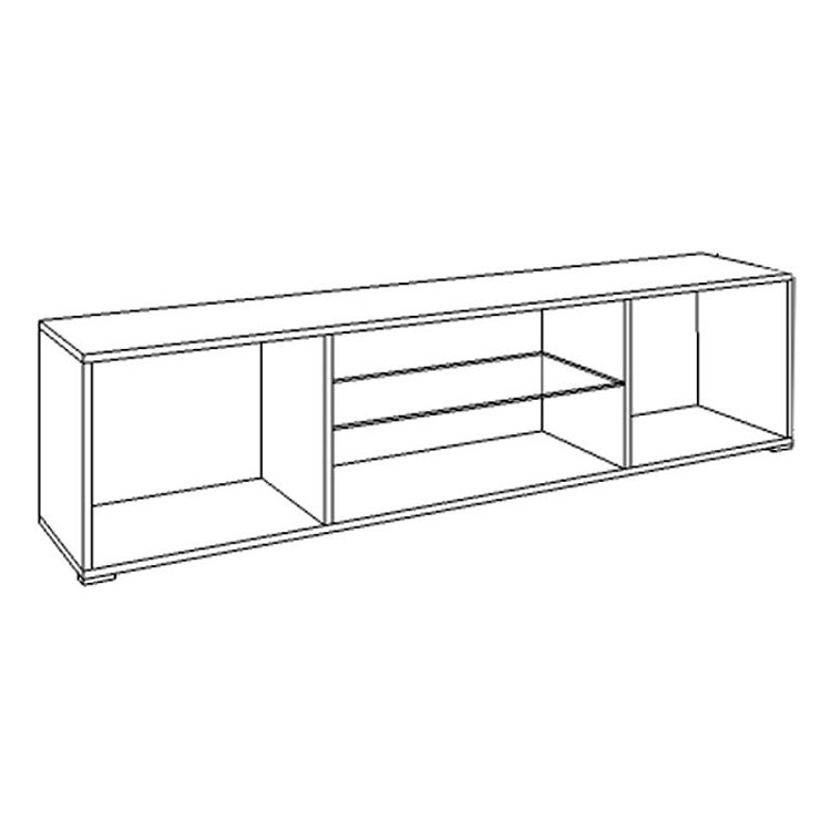 ΕΠΙΠΛΟ ΤΗΛΕΟΡΑΣΗΣ REX ΛΕΥΚΟ / ΛΕΥΚΗ ΛΑΚΑ 170x41x41εκ 11008813