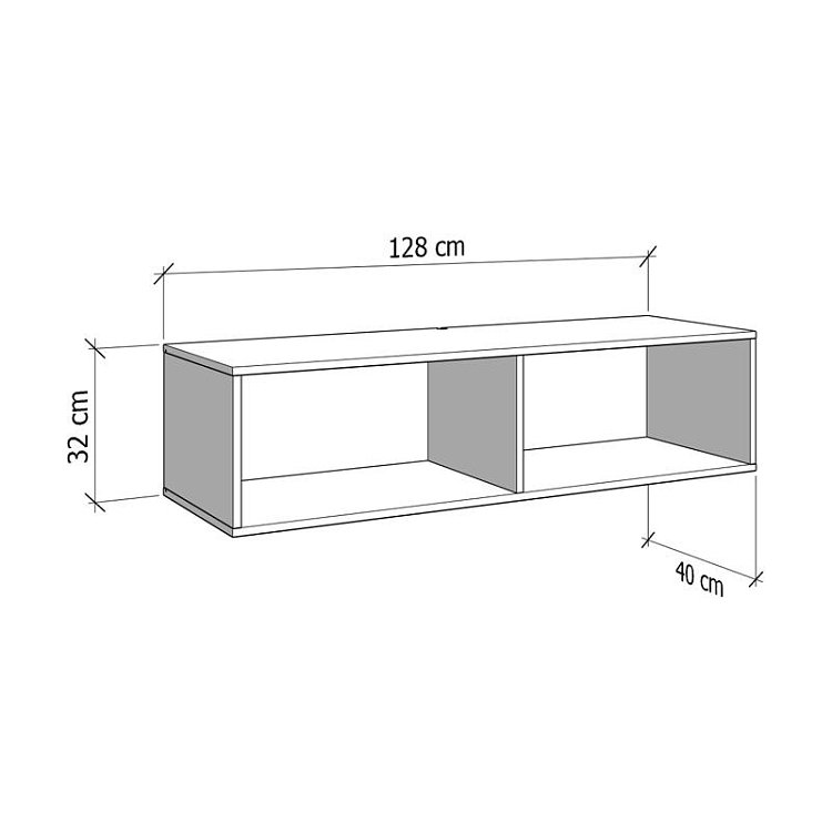 ΕΠΙΠΛΟ ΤΗΛΕΟΡΑΣΗΣ ROYAN TV 128 2K2V ARTISAN OAK ΧΡΩΜΑ 128x42x32εκ 11014456