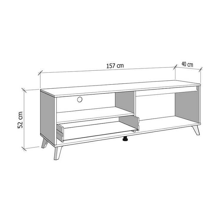ΕΠΙΠΛΟ ΤΗΛΕΟΡΑΣΗΣ STIRLING TV 157 3K1F2V ARTISAN/CASHMERE ΧΡΩΜΑ 157x40x53εκ 11014489