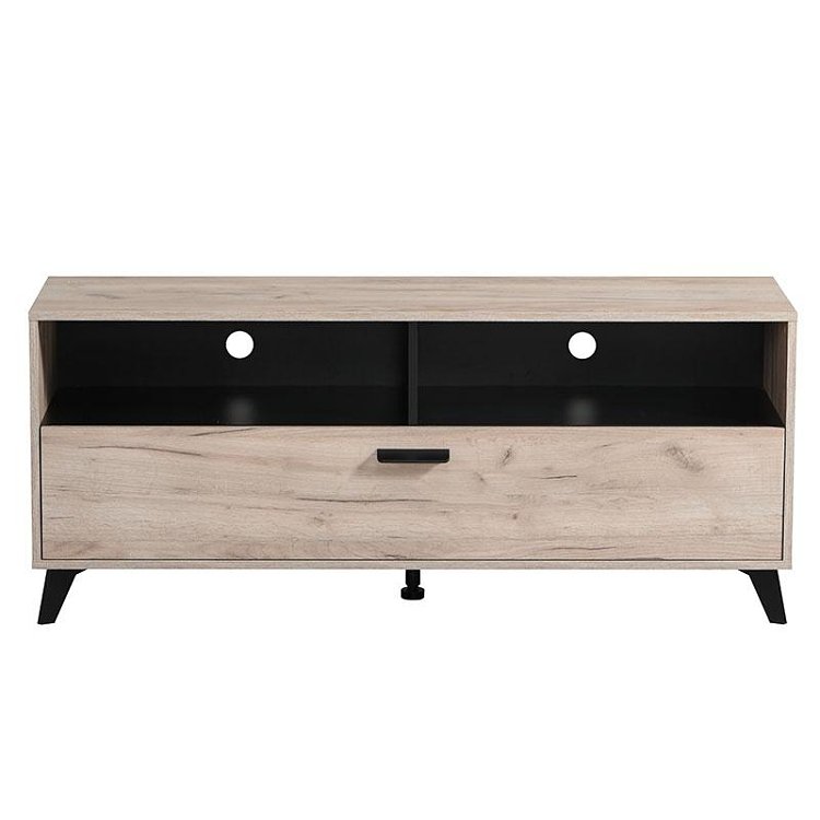 ΕΠΙΠΛΟ ΤΗΛΕΟΡΑΣΗΣ UMBRIA TV 140 GREY OAK-ΜΑΥΡΟ 137x40x58εκ 11008827