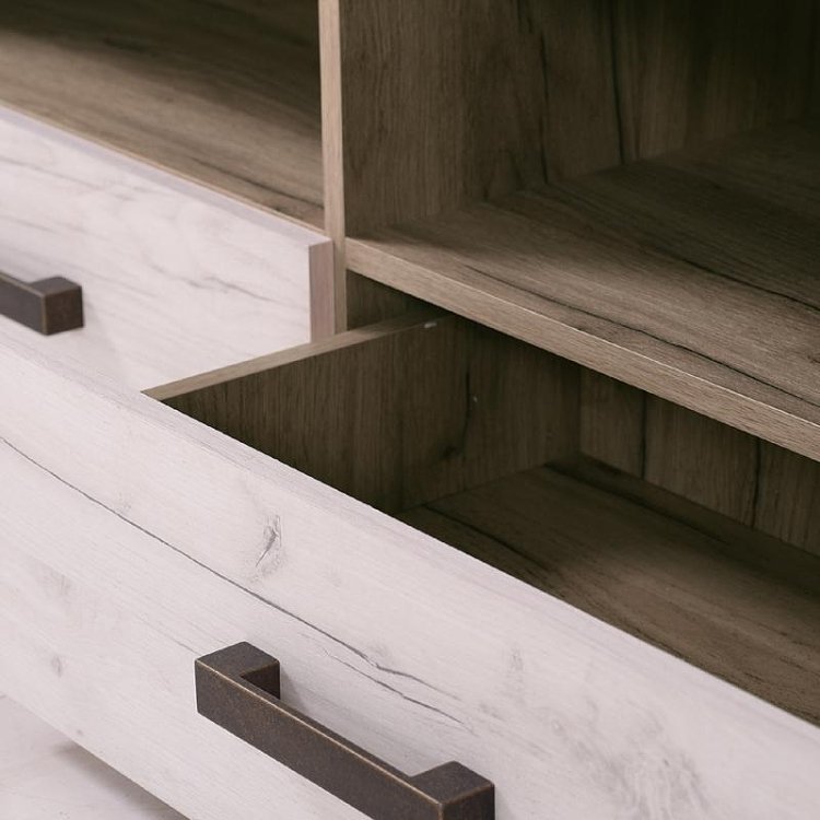 ΕΠΙΠΛΟ TV Kent 150 GREY OAK/WHITE OAK 151x43x49εκ knt 11008807