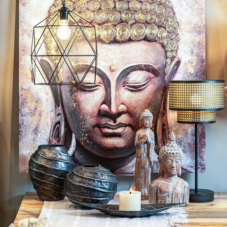 ΕΠΙΤΡΑΠΕΖΙΟ ΔΙΑΚΟΣΜΗΤΙΚΟ Fylliana Buddha 23695 ΚΑΦΕ ΧΡΩΜΑ 11x11x46,5εκ 279-223-218
