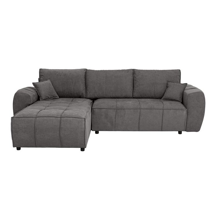 ΓΩΝΙΑΚΟΣ ΚΑΝΑΠΕΣ Fylliana Atlanta ΓΚΡΙ ΧΡΩΜΑ 265x190x95εκ 880-225-053