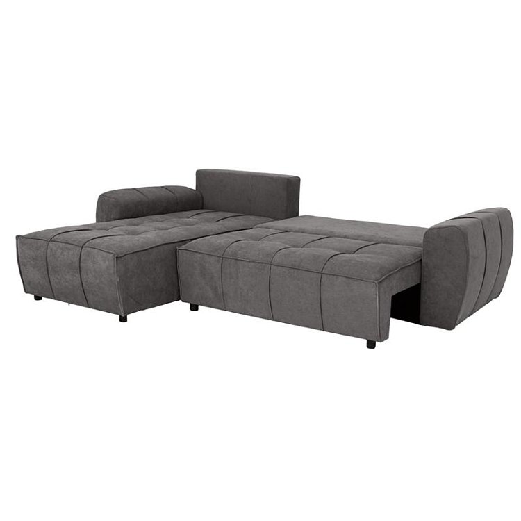 ΓΩΝΙΑΚΟΣ ΚΑΝΑΠΕΣ Fylliana Atlanta ΓΚΡΙ ΧΡΩΜΑ 265x190x95εκ 880-225-053