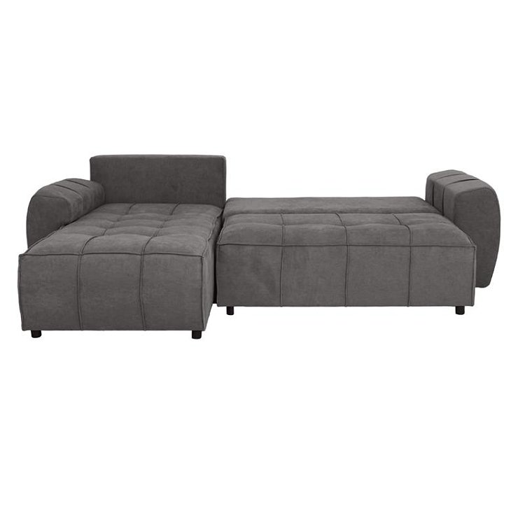 ΓΩΝΙΑΚΟΣ ΚΑΝΑΠΕΣ Fylliana Atlanta ΓΚΡΙ ΧΡΩΜΑ 265x190x95εκ 880-225-053