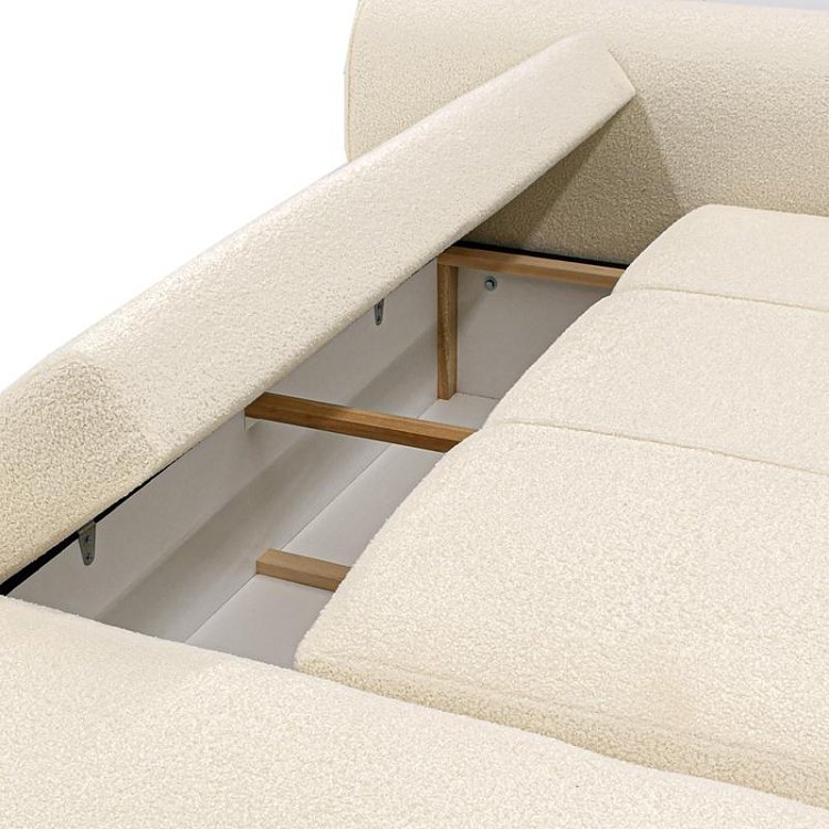 ΓΩΝΙΑΚΟΣ ΚΑΝΑΠΕΣ Fylliana Fiesta ΛΕΥΚΟ ΧΡΩΜΑ 265x165x95εκ 880-225-055