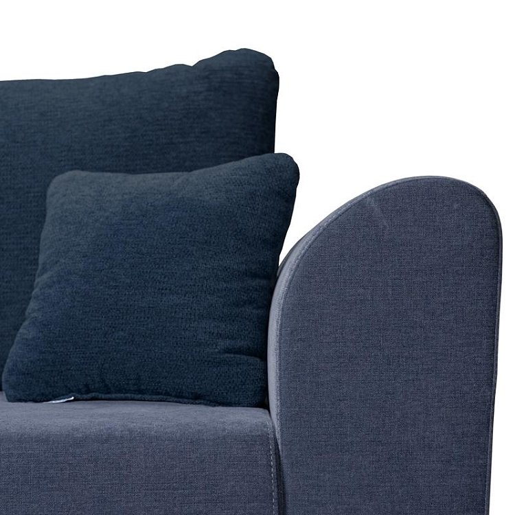 ΓΩΝΙΑΚΟΣ ΚΑΝΑΠΕΣ ΚΡΕΒΑΤΙ Migros ΜΠΛΕ ΧΡΩΜΑ 268x167x80εκ 21044843