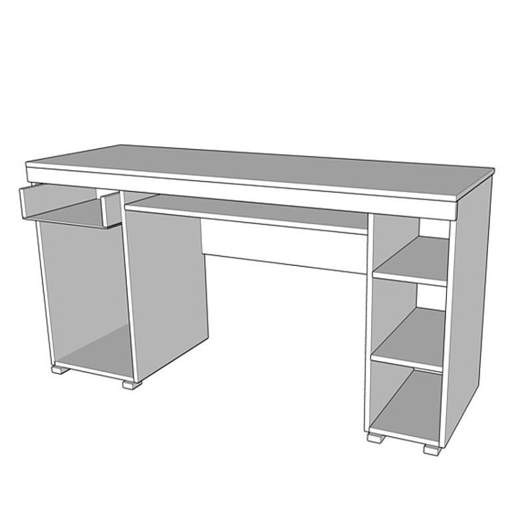 ΓΡΑΦΕΙΟ ALFA SONOMA 145x65,5x75,5εκ 11008647