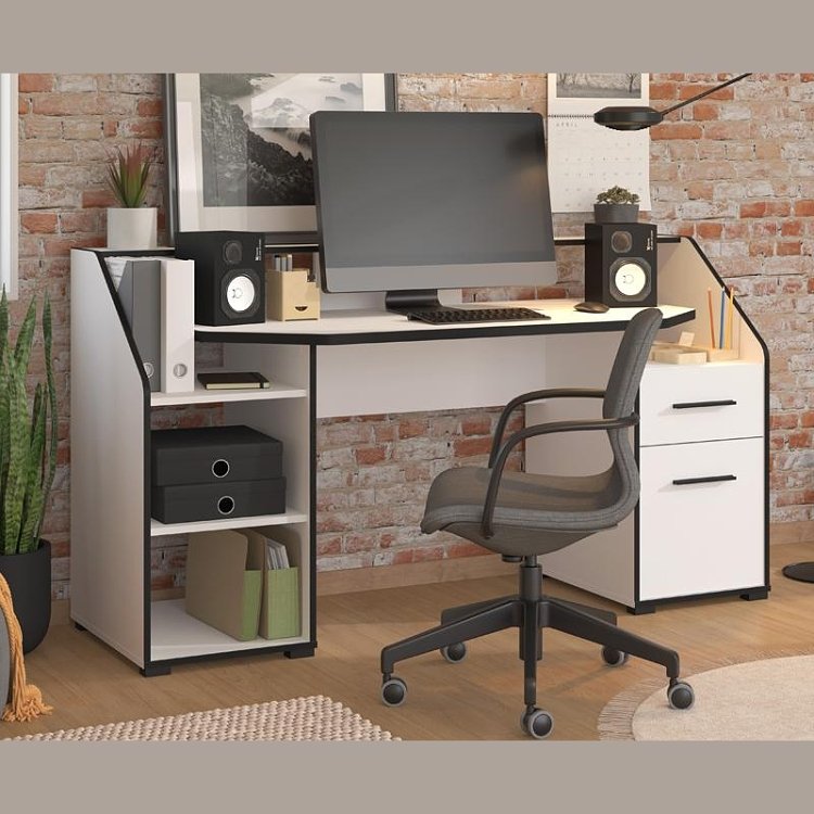 ΓΡΑΦΕΙΟ BLETCHLEY ΛΕΥΚΟ ΧΡΩΜΑ 170x65x92,5εκ 11012327