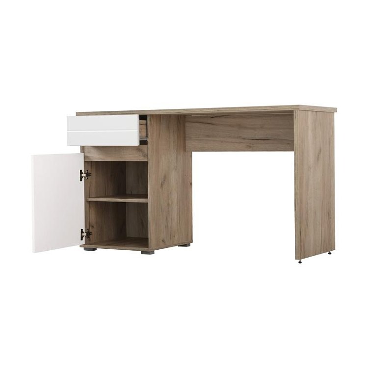 ΓΡΑΦΕΙΟ Elan GREY OAK/ΛΕΥΚΗ ΛΑΚΑ 130x50x75,5εκ 11008650