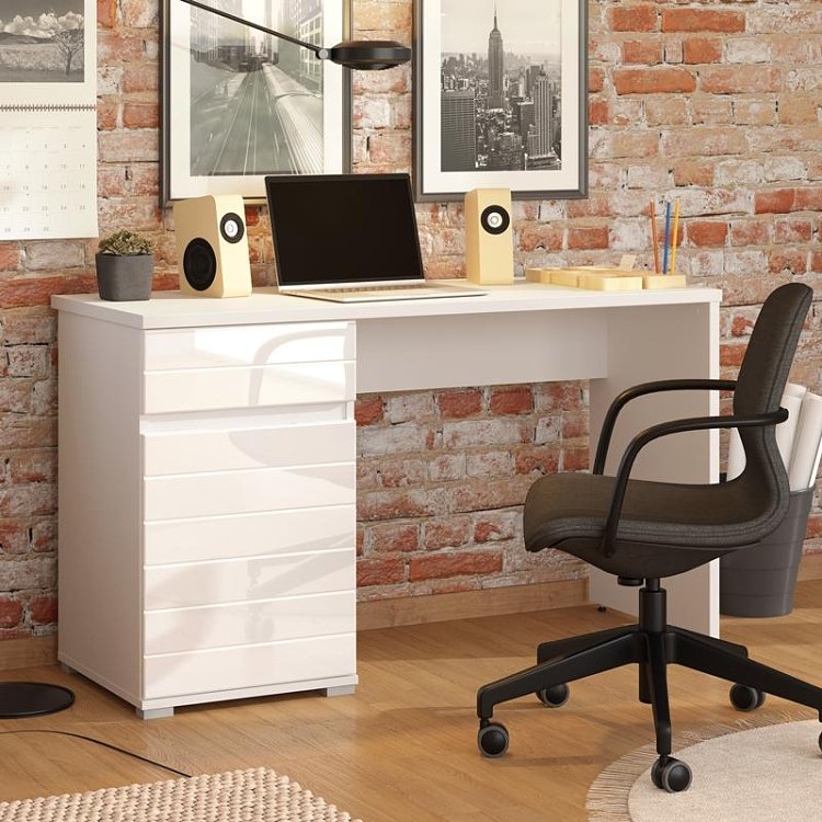ΓΡΑΦΕΙΟ Elan OPAQUE WHITE GLOSS FOIL 130x50x76εκ 11011771