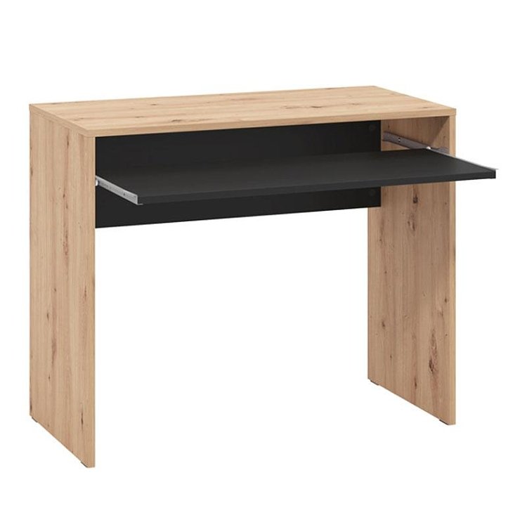 ΓΡΑΦΕΙΟ PARIS ARTISAN OAK-ΜΑΥΡΟ 90x45x74εκ prs 11012766