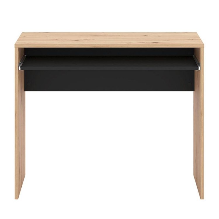 ΓΡΑΦΕΙΟ PARIS ARTISAN OAK-ΜΑΥΡΟ 90x45x74εκ prs 11012766