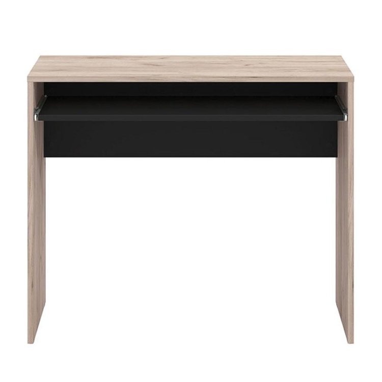 ΓΡΑΦΕΙΟ PARIS GREY OAK-ΜΑΥΡΟ 90x45x74εκ prs 11012765