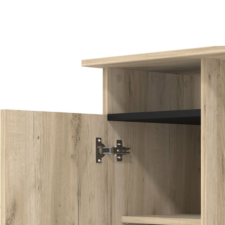 ΓΡΑΦΕΙΟ Rey GREY OAK-ΜΑΥΡΟ 100x50x74,5εκ 11011288