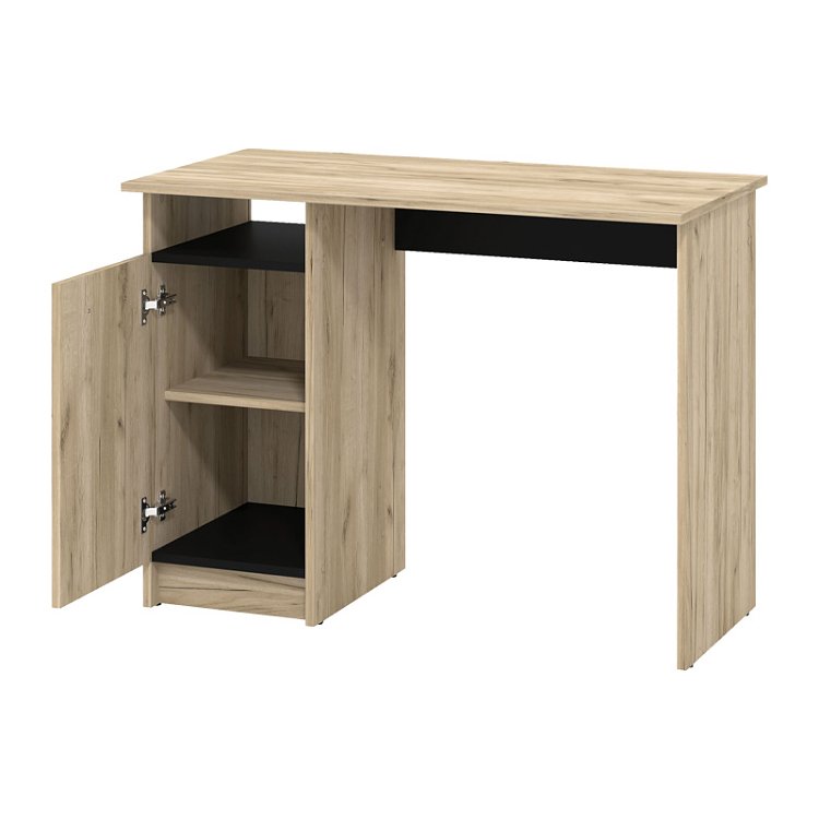 ΓΡΑΦΕΙΟ Rey GREY OAK-ΜΑΥΡΟ 100x50x74,5εκ 11011288