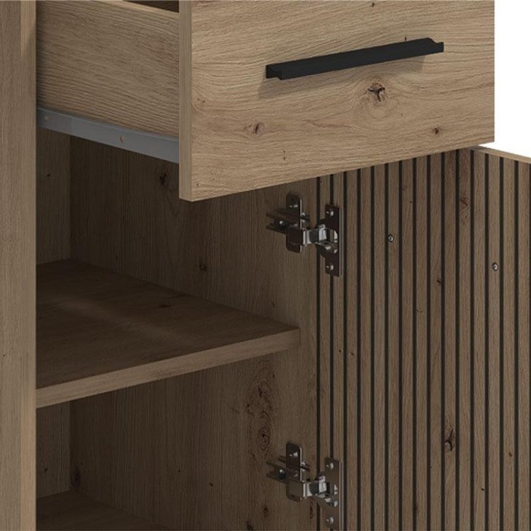 ΓΡΑΦΕΙΟ Teo ARTISAN OAK-ARTISAN ΜΕ ΓΡΑΜMΕΣ GREY 122x51x75εκ 11013970