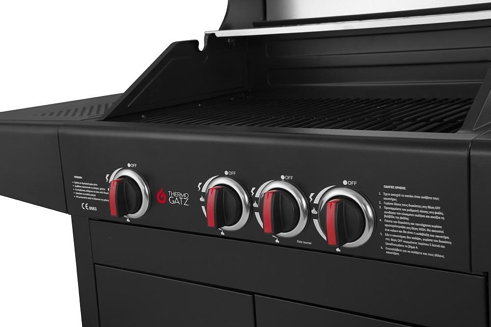 THERMOGATZ GS Grill Lux 3+1 Barbeque Υγραερίου 03.313.205