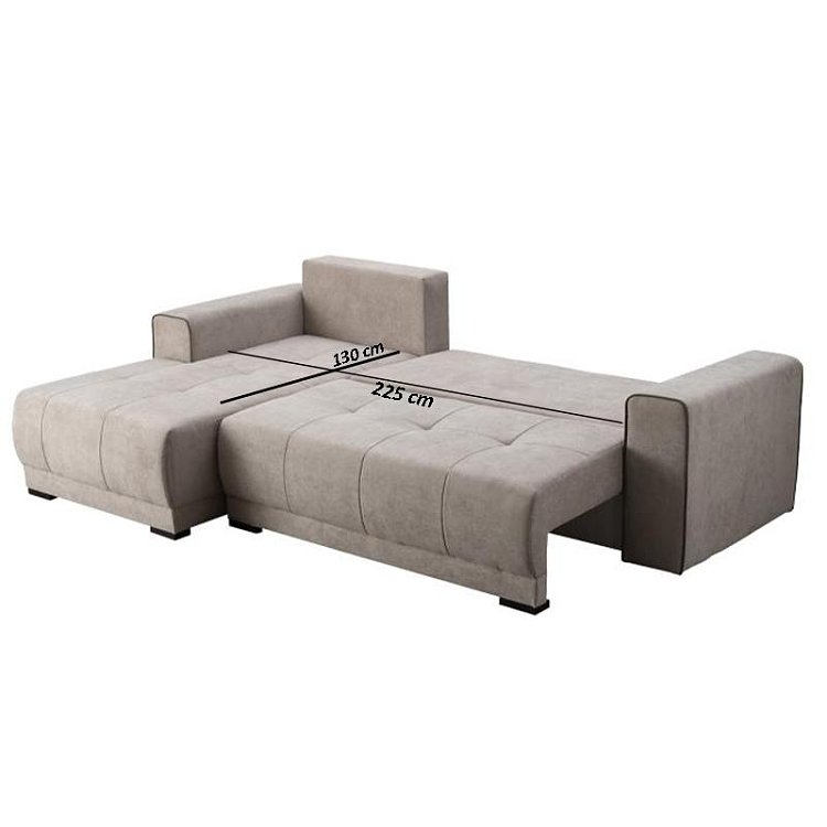 ΚΑΝΑΠΕΣ ΑΡΙΣΤΕΡΗ ΓΩΝΙΑ Figo ΜΠΕΖ-ΚΑΦΕ 274x179x83εκ 21032390
