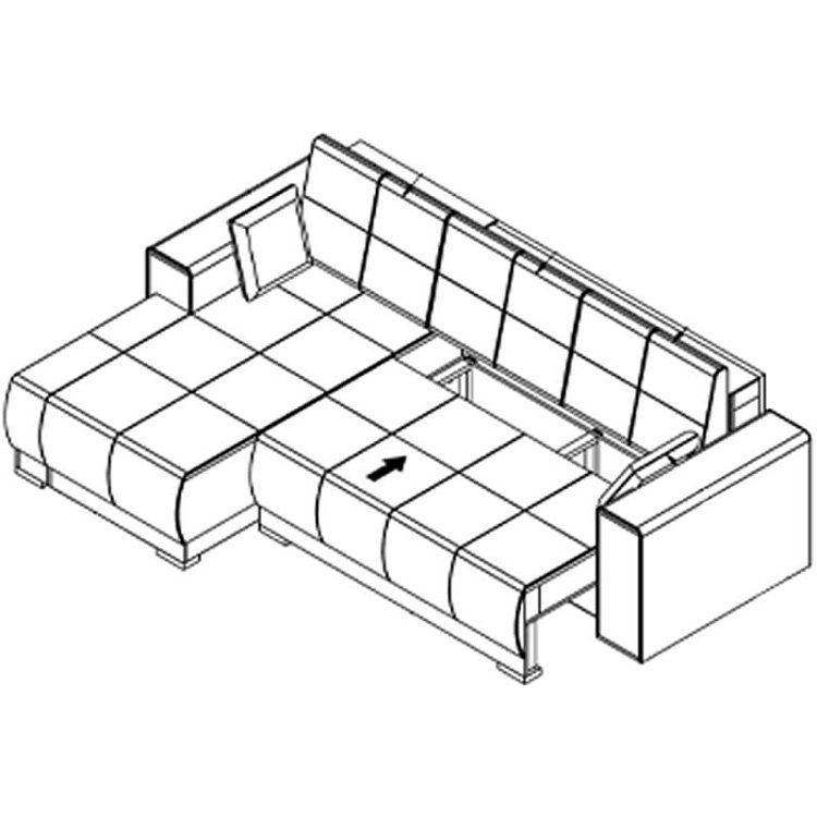 ΚΑΝΑΠΕΣ ΑΡΙΣΤΕΡΗ ΓΩΝΙΑ Figo ΜΠΕΖ-ΚΑΦΕ 274x179x83εκ 21032390