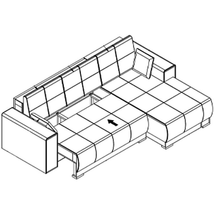ΚΑΝΑΠΕΣ ΔΕΞΙΑ ΓΩΝΙΑ FIGO ΓΚΡΙ-ΣΚΟΥΡΟ ΓΚΡΙ 274x179x83εκ 21032377
