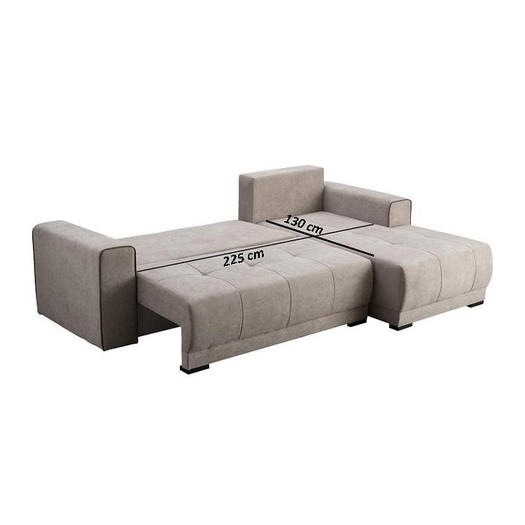 ΚΑΝΑΠΕΣ ΔΕΞΙΑ ΓΩΝΙΑ FIGO ΜΠΕΖ-ΚΑΦΕ 274x179x83εκ 21032378