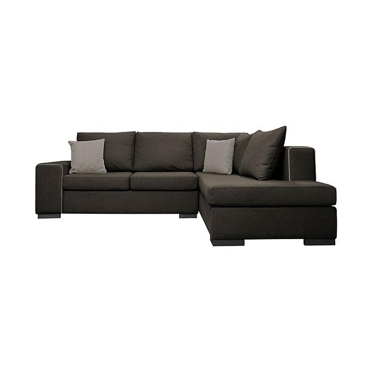ΚΑΝΑΠΕΣ ΓΩΝΙΑ ΔΕΞΙΑ Fylliana New Toulouse TAUPE ΥΦΑΣΜΑ ΜΕ MOCCA ΜΑΞΙΛΑΡΙΑ 260x205x93εκ 831-124-967