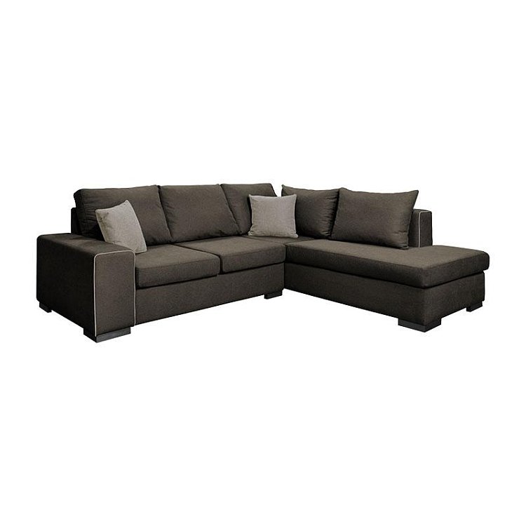 ΚΑΝΑΠΕΣ ΓΩΝΙΑ ΔΕΞΙΑ Fylliana New Toulouse TAUPE ΥΦΑΣΜΑ ΜΕ MOCCA ΜΑΞΙΛΑΡΙΑ 260x205x93εκ 831-124-967