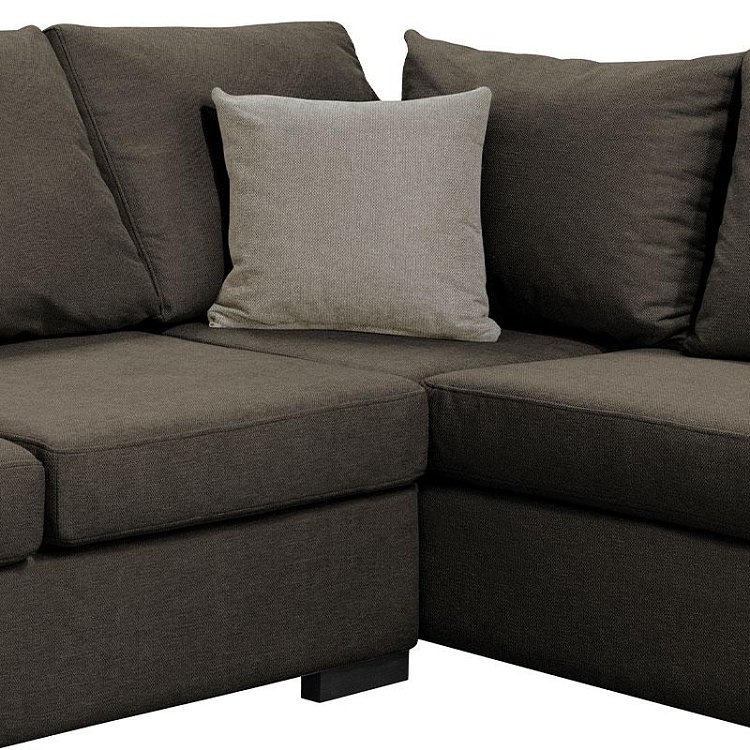 ΚΑΝΑΠΕΣ ΓΩΝΙΑ ΔΕΞΙΑ Fylliana New Toulouse TAUPE ΥΦΑΣΜΑ ΜΕ MOCCA ΜΑΞΙΛΑΡΙΑ 260x205x93εκ 831-124-967