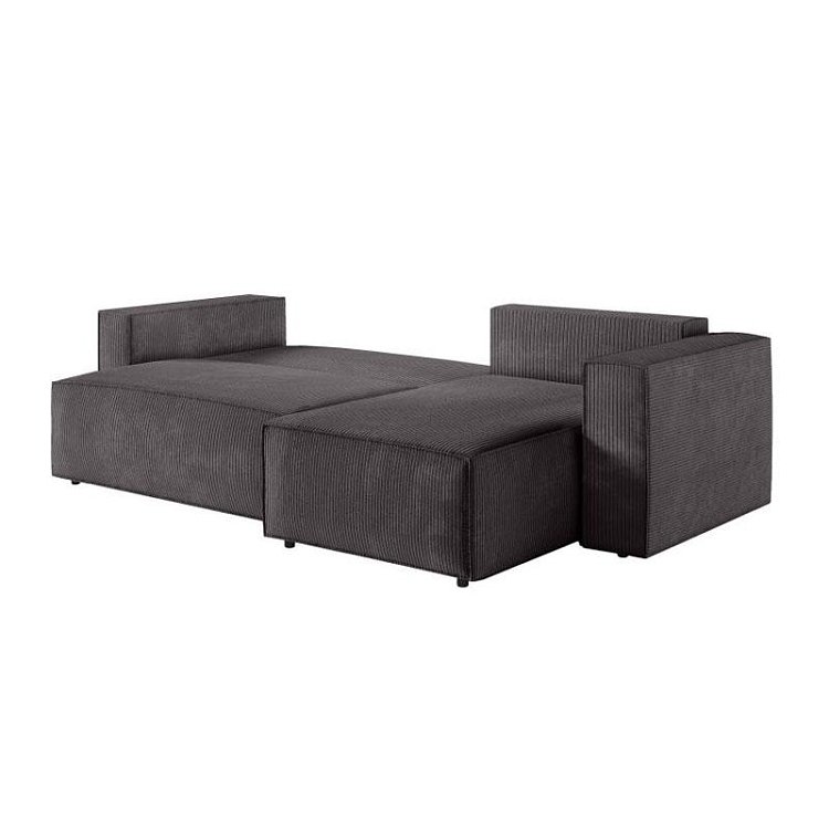 ΚΑΝΑΠΕΣ ΓΩΝΙΑ Fylliana New Isabella ΓΚΡΙ ΧΡΩΜΑ ΥΦΑΣΜΑΤΟΣ 270x160x90εκ 872-224-078